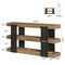 63" Entryway Console Table 3-Tier Sofa Table with Open Storage Shelves